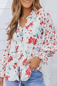 Shiying Fashion - Floral Smocked Blouse