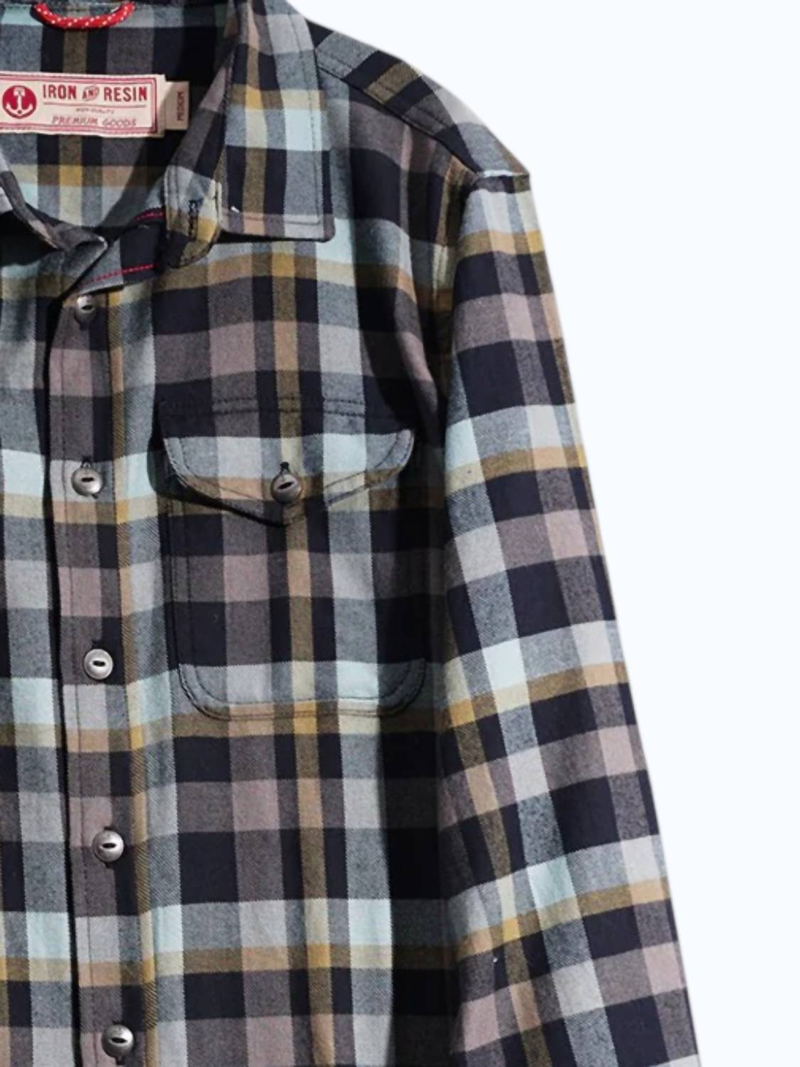 Iron & Resin Men's Palmer Shirt in navy - men's shirt - alternate view