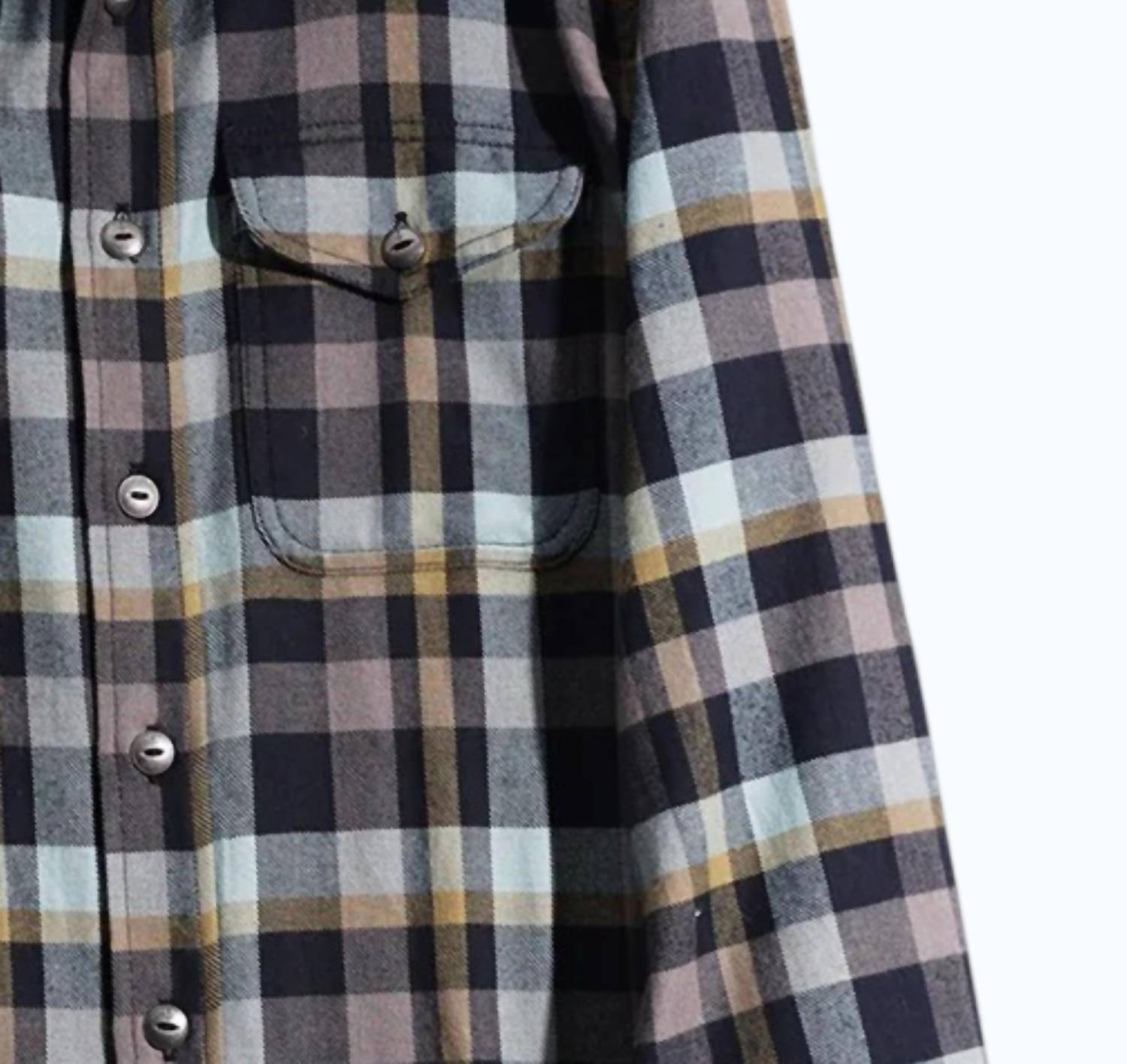 Iron & Resin Men's Palmer Shirt in navy - men's shirt - detail view