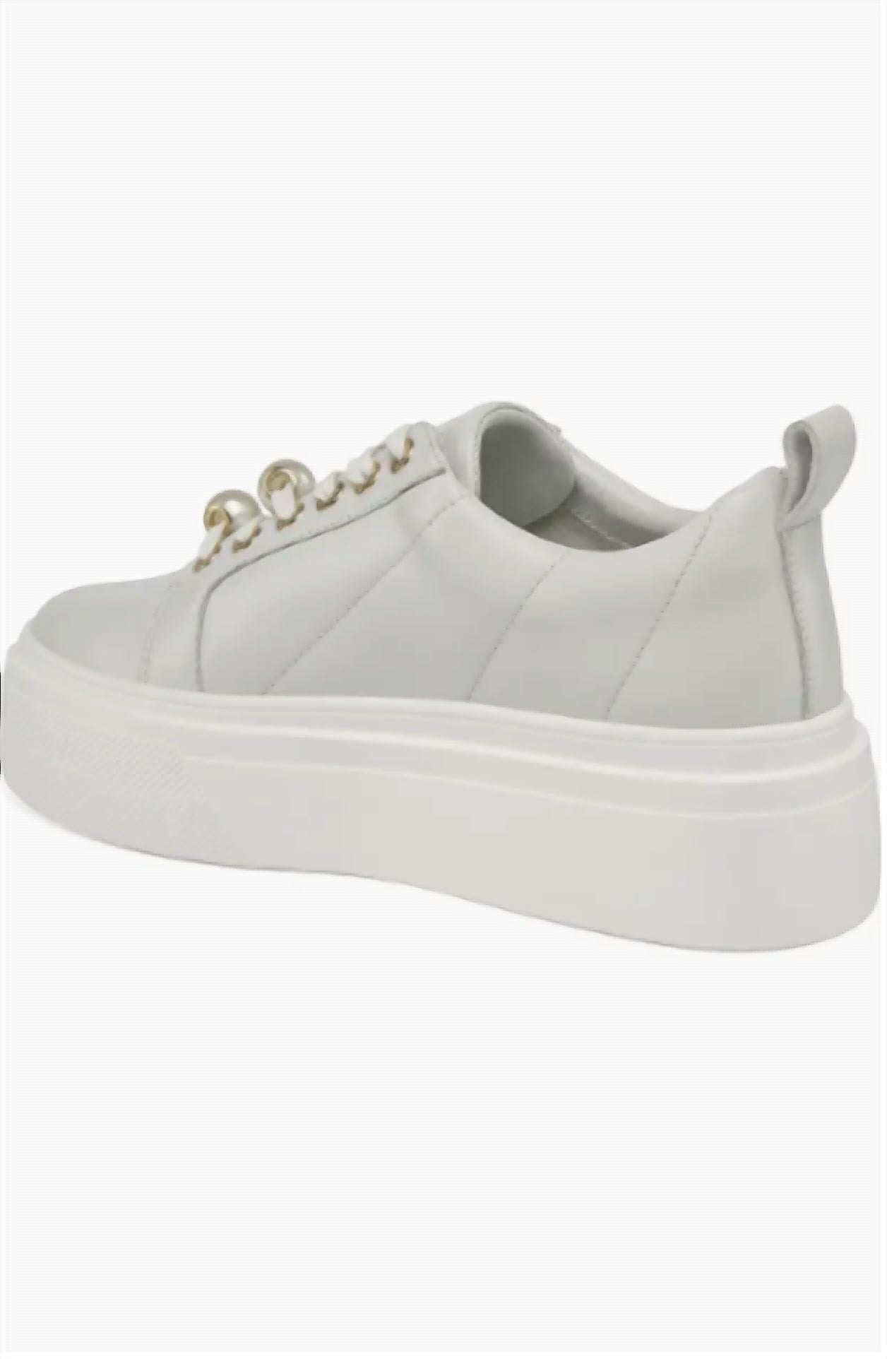 J/Slides - Women's Aria Leather Platform Sneakers
