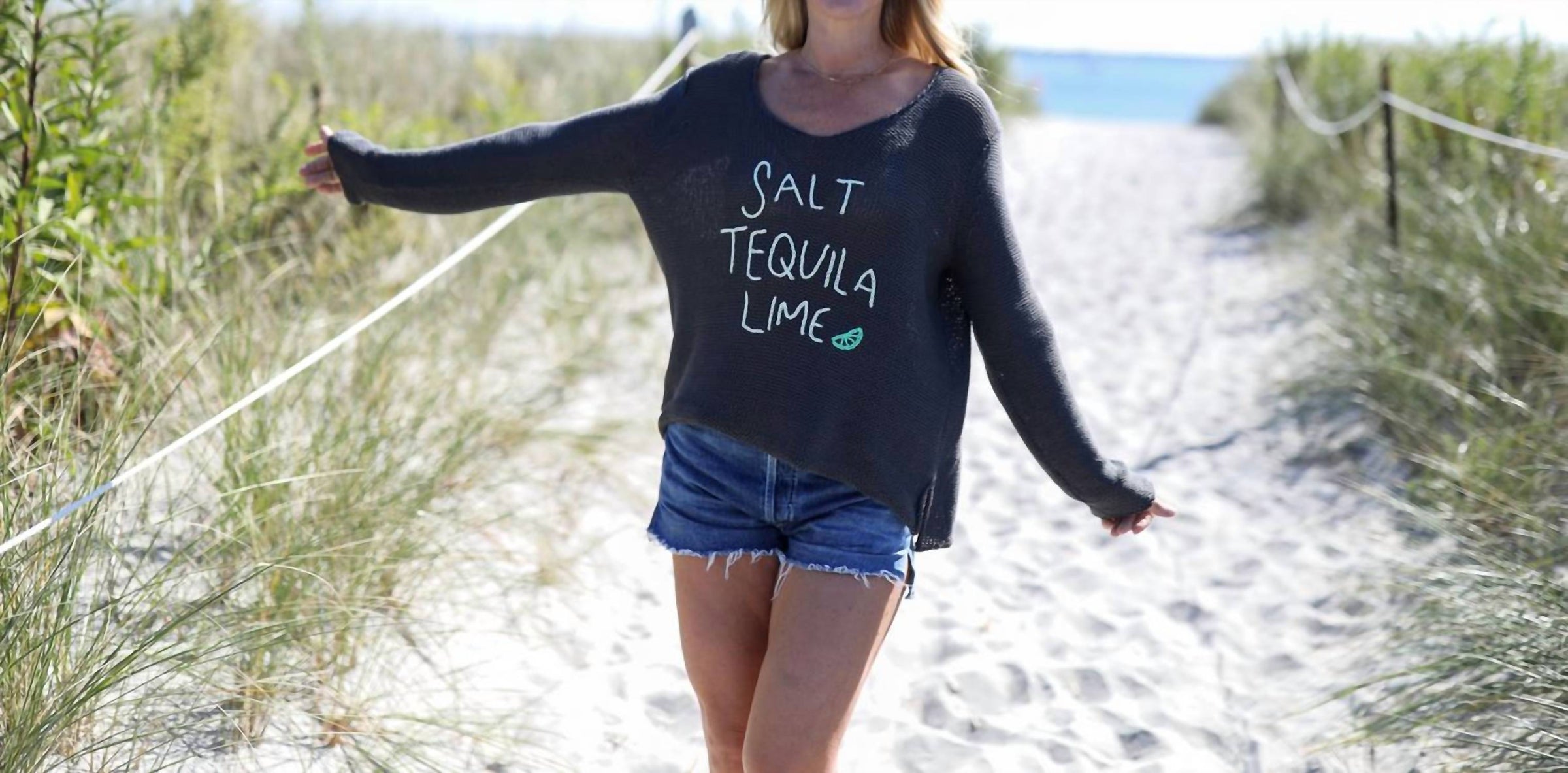 Wooden Ships - Salt/tequila/lime Vneck Sweater