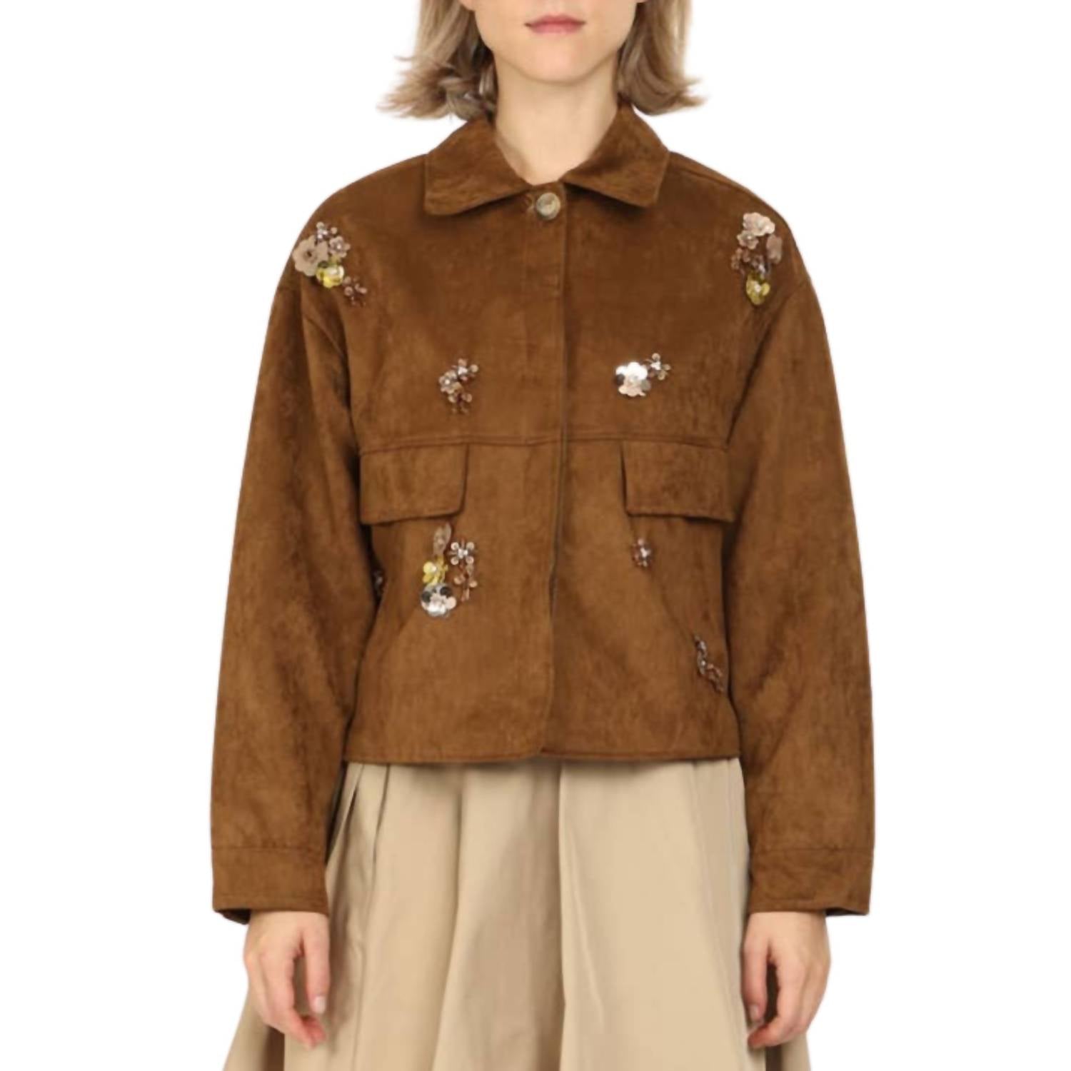 Beulahstyle - Multi-embellished Suede Jacket