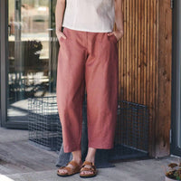 Eve Gravel - Devi Linen High Waist Pants