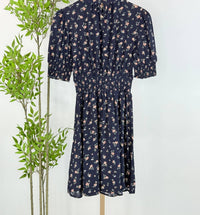 APRICOT Women's Floating Ditsy Dress in navy floral in navy floral - women's dress - alternate view
