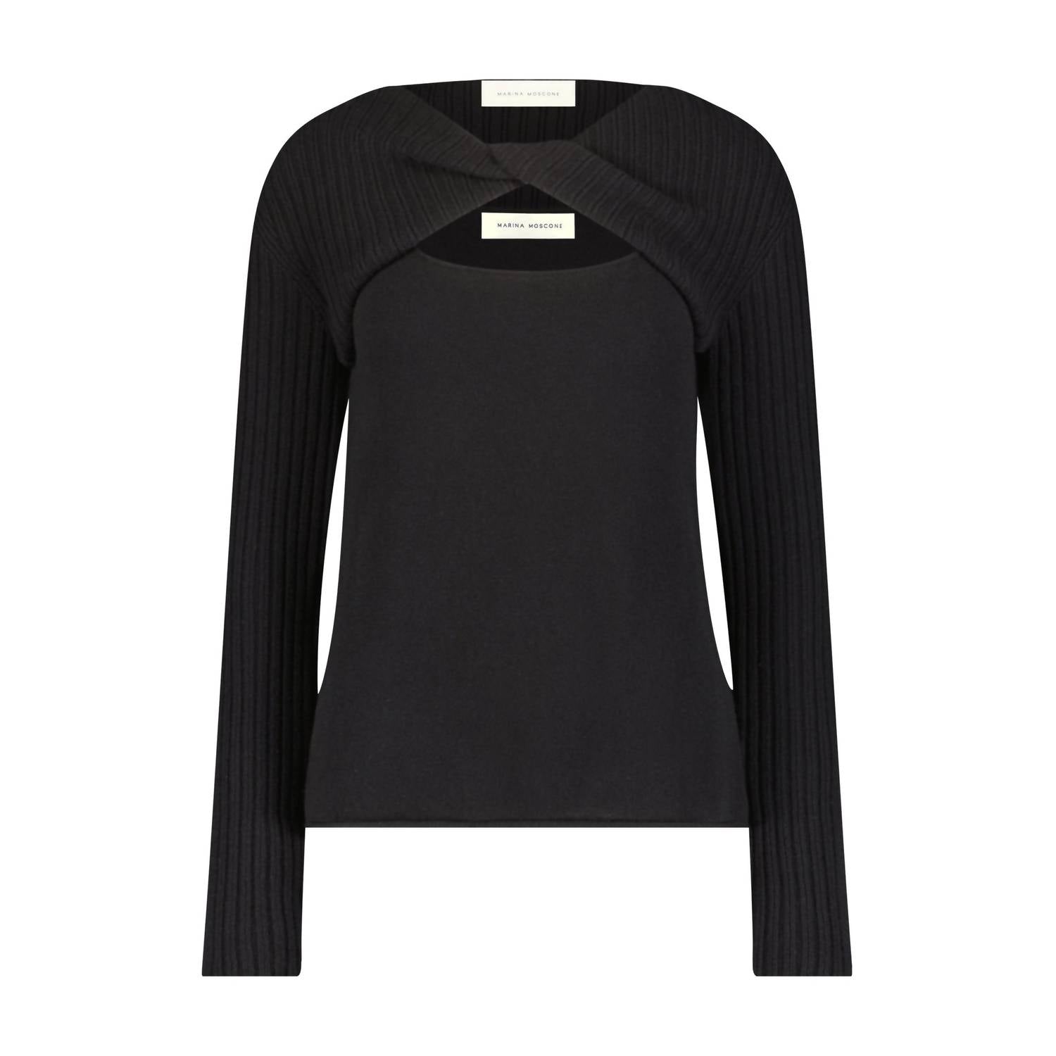 Marina Moscone - Twist Front Pullover Top