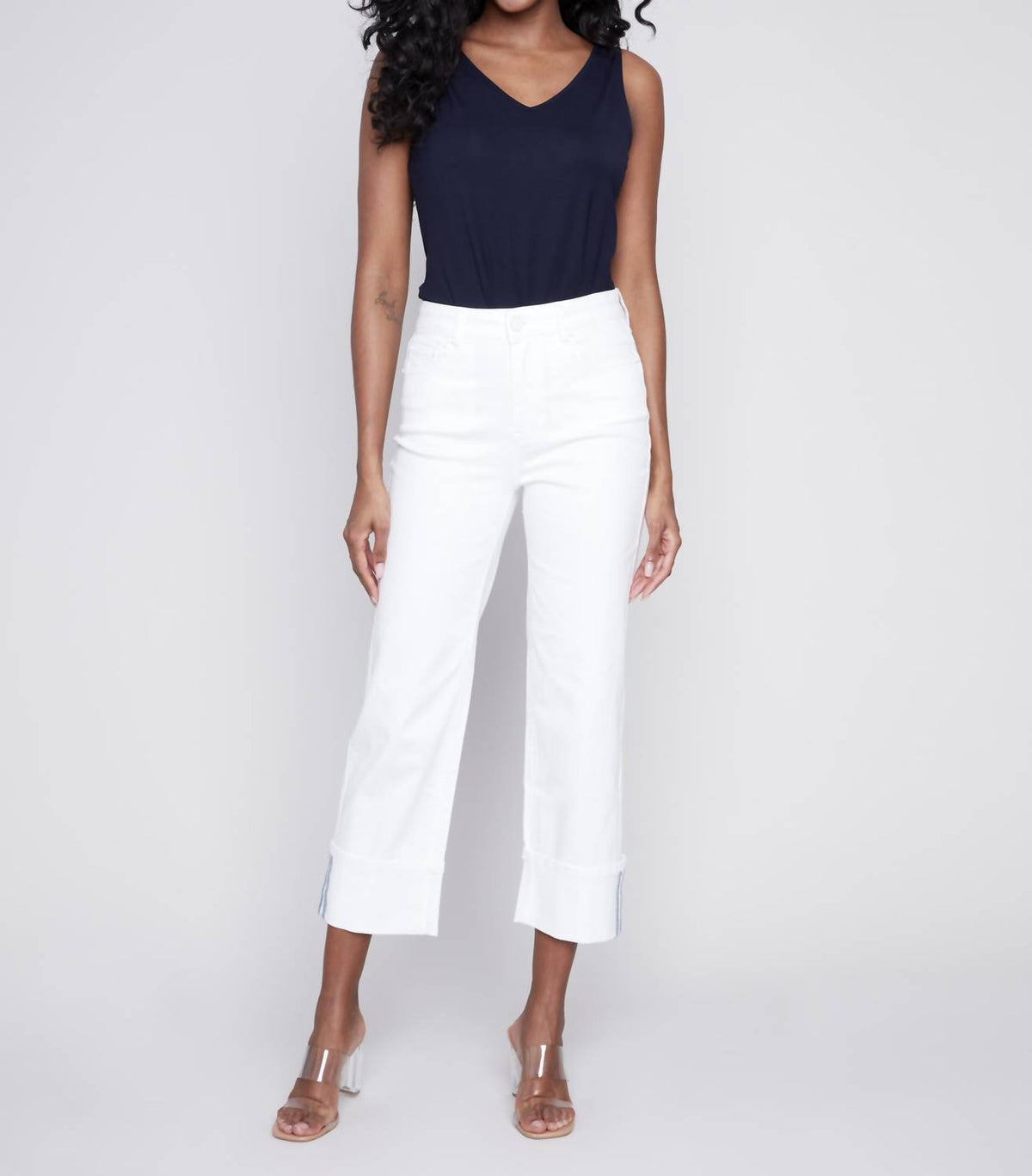 Charlie B - Wide Cuff Ankle Jeans