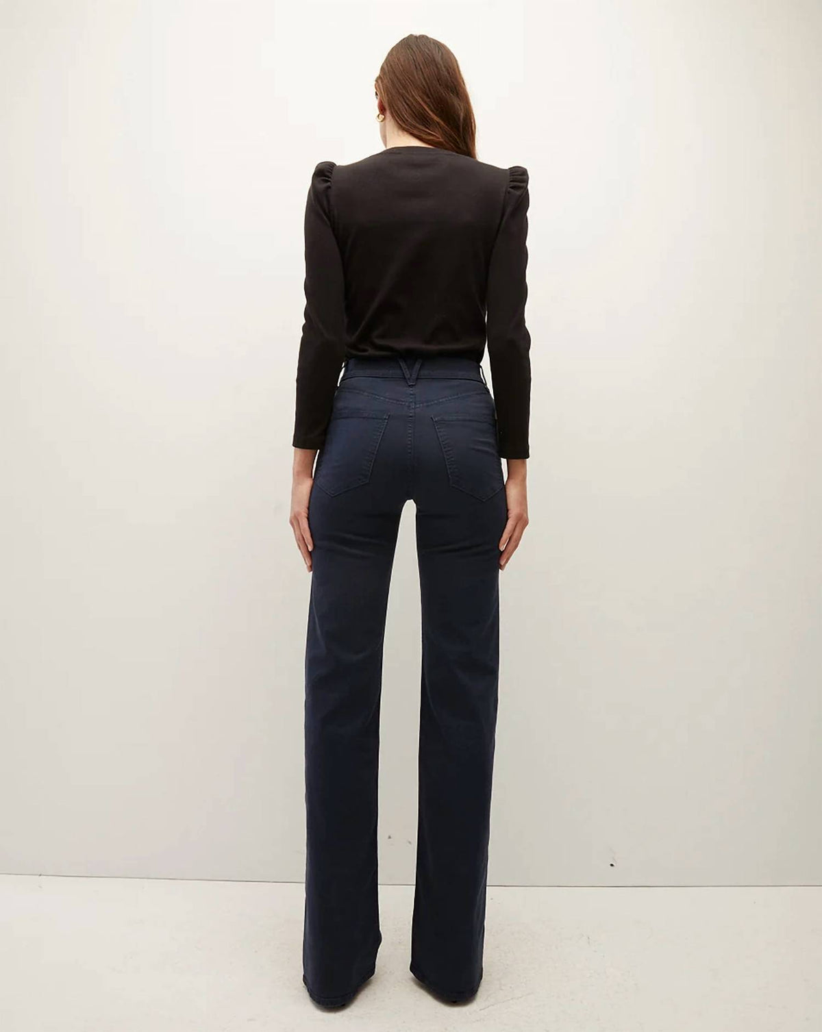 Veronica Beard - Crosbie Wide Leg With Patch Pockets Jeans
