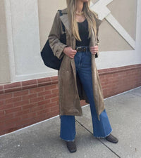 Z Supply - Women's Dorian Suede Trench Coat