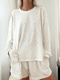 Sunkissed Coconut - Snowflake Long Sleeve Pajama Top