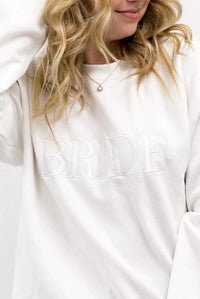 Heirloom Bridal Company - Unisex - Bride Embroidered Sweatshirt