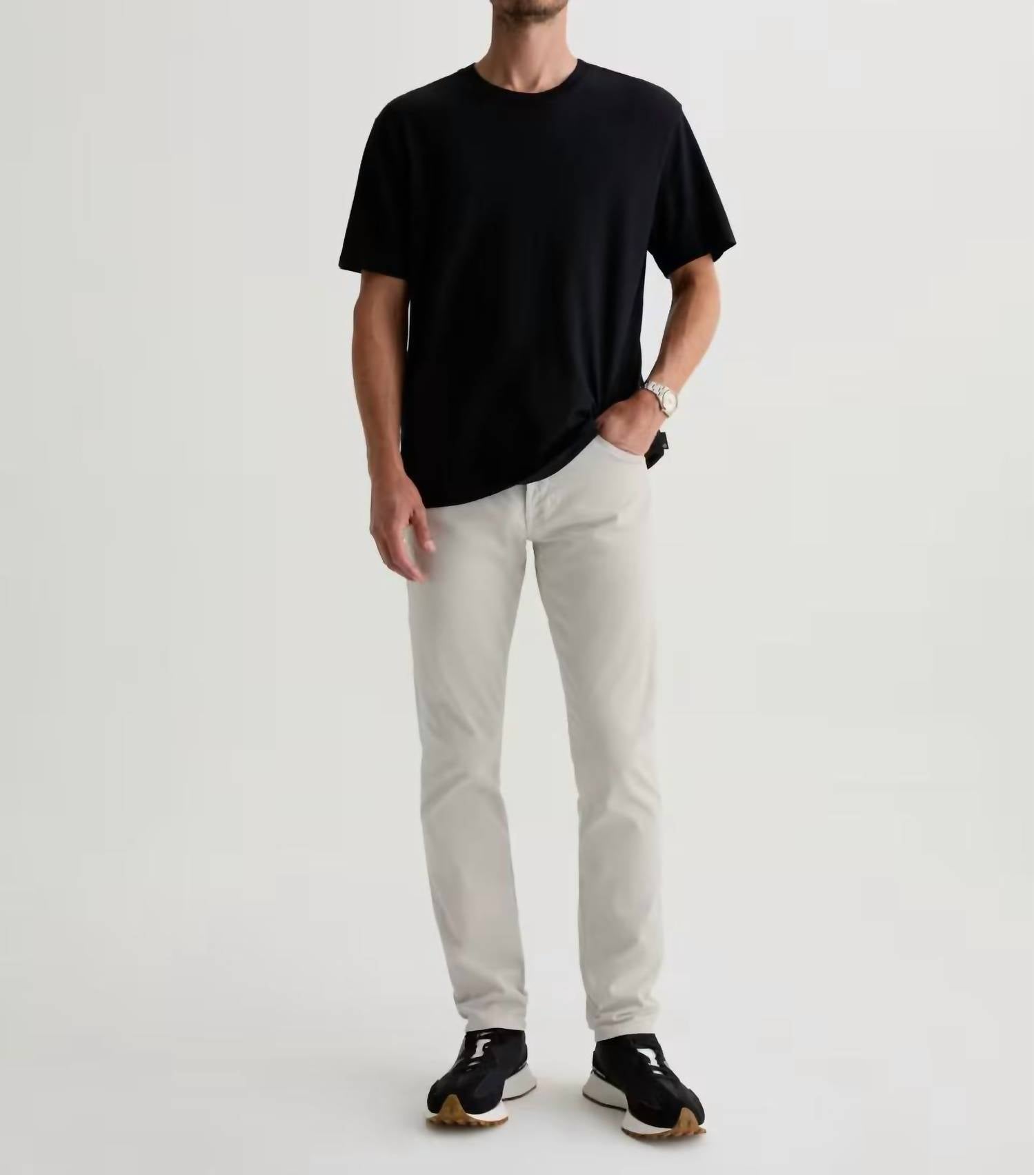 Ag Jeans - Everett Slim Straight Sueded Jeans