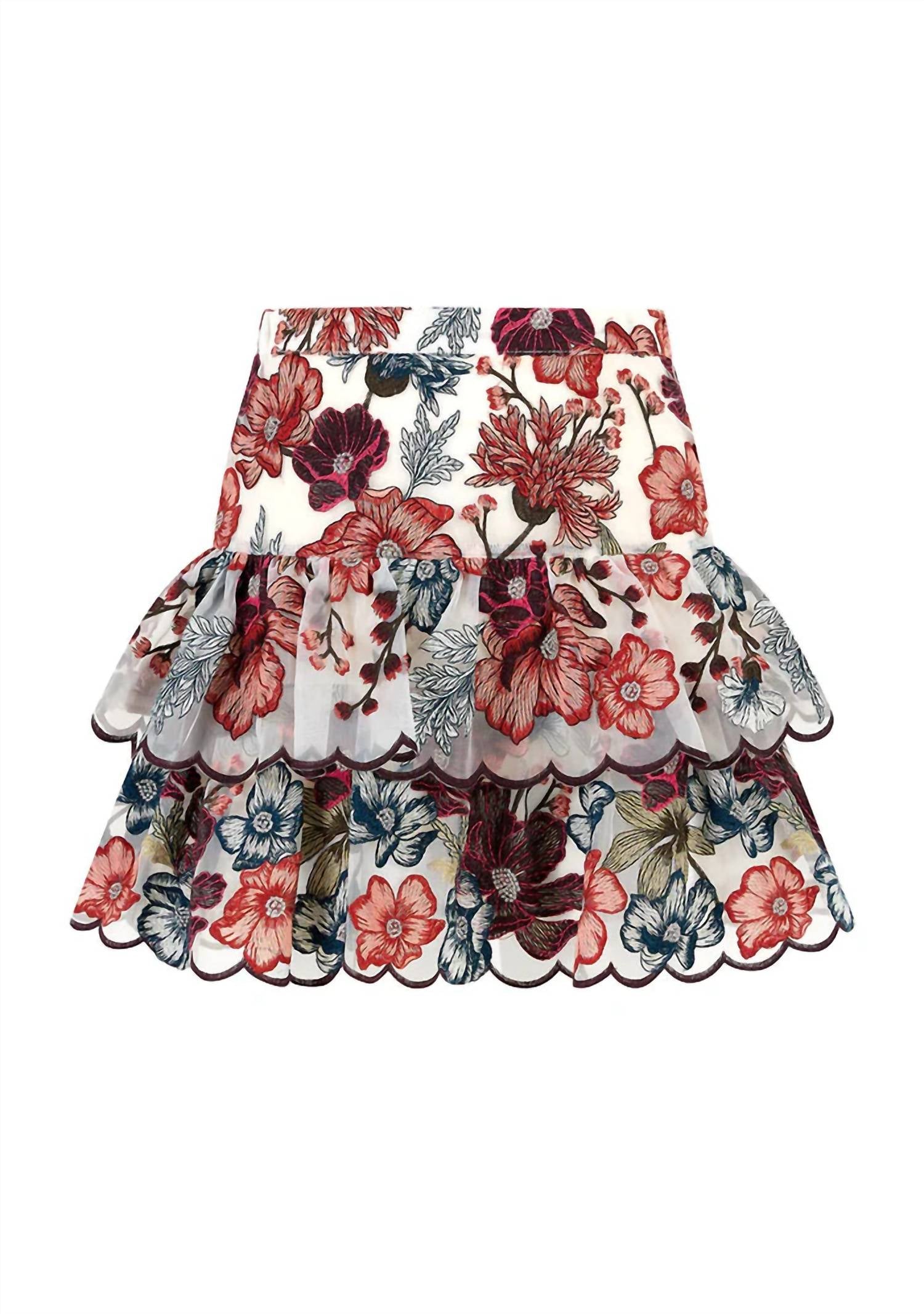 Marlo - Girl's Elana Embroidered Mini Skirt