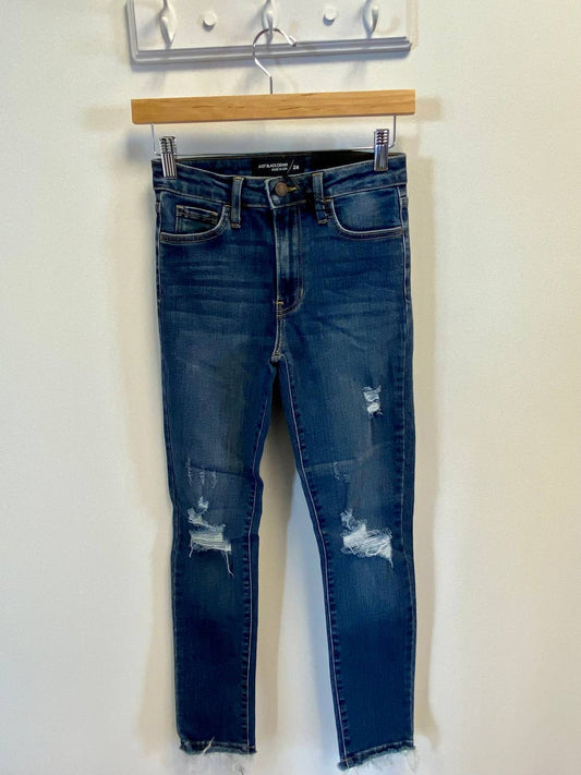 Just Black Denim - High Rise Destructed Skinny Jeans