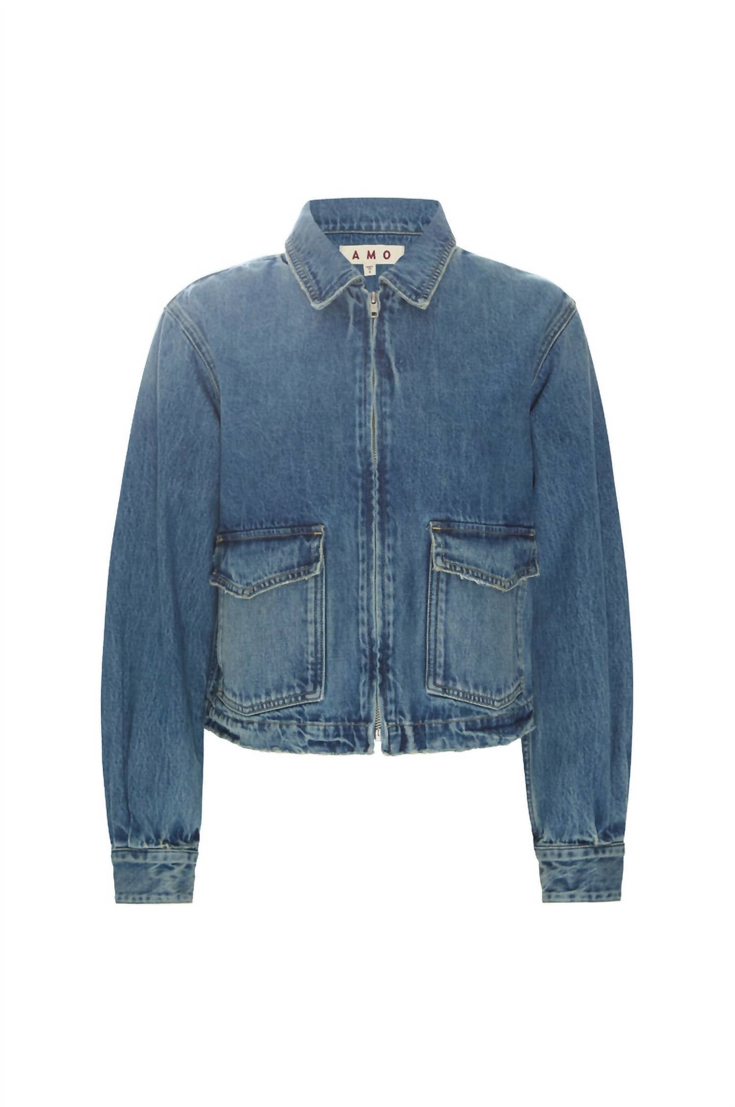 Amo - Sally Boxy Fit Denim Jacket