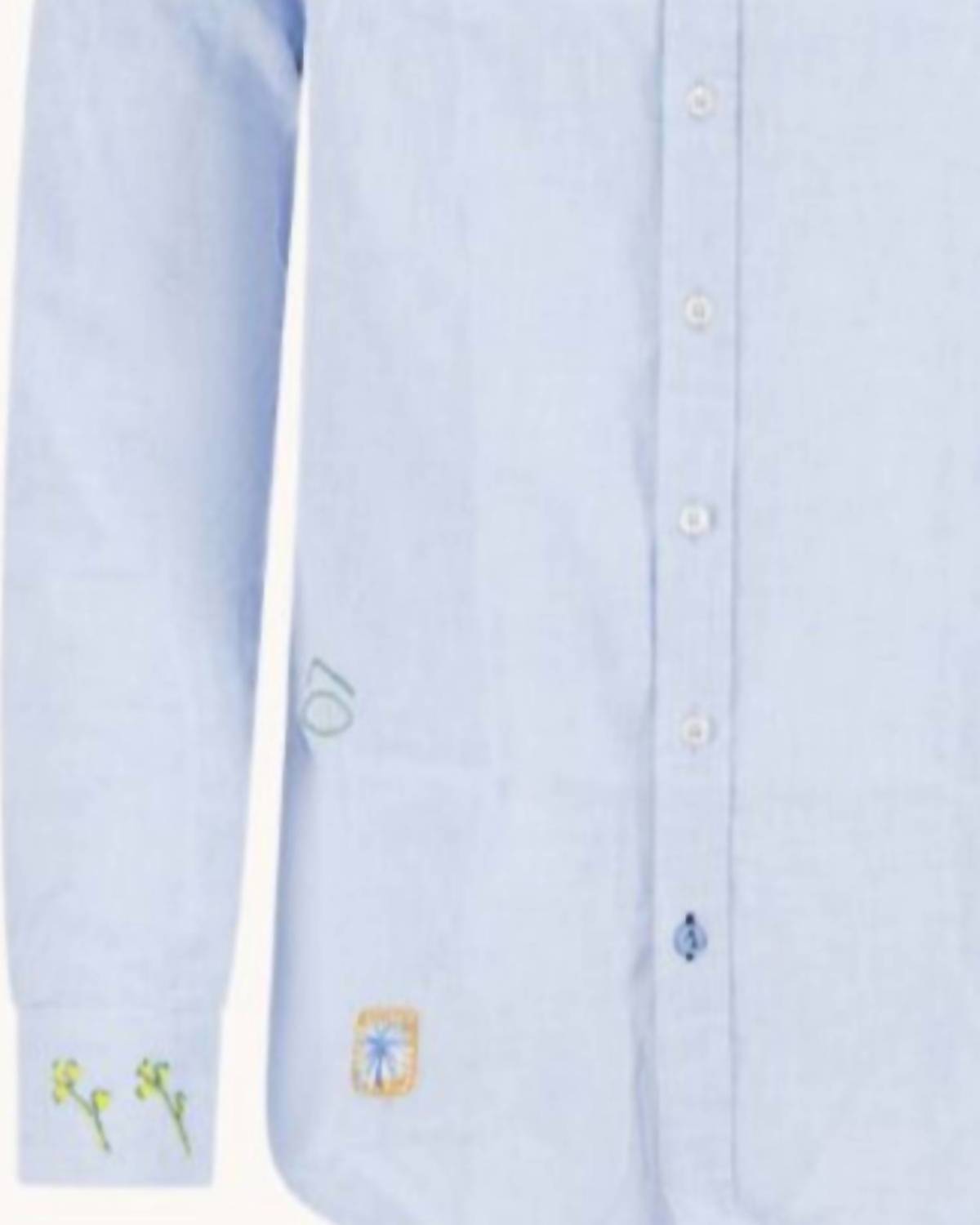 A Fish Named Fred - Men's Embroidered Long Sleeve Shirt