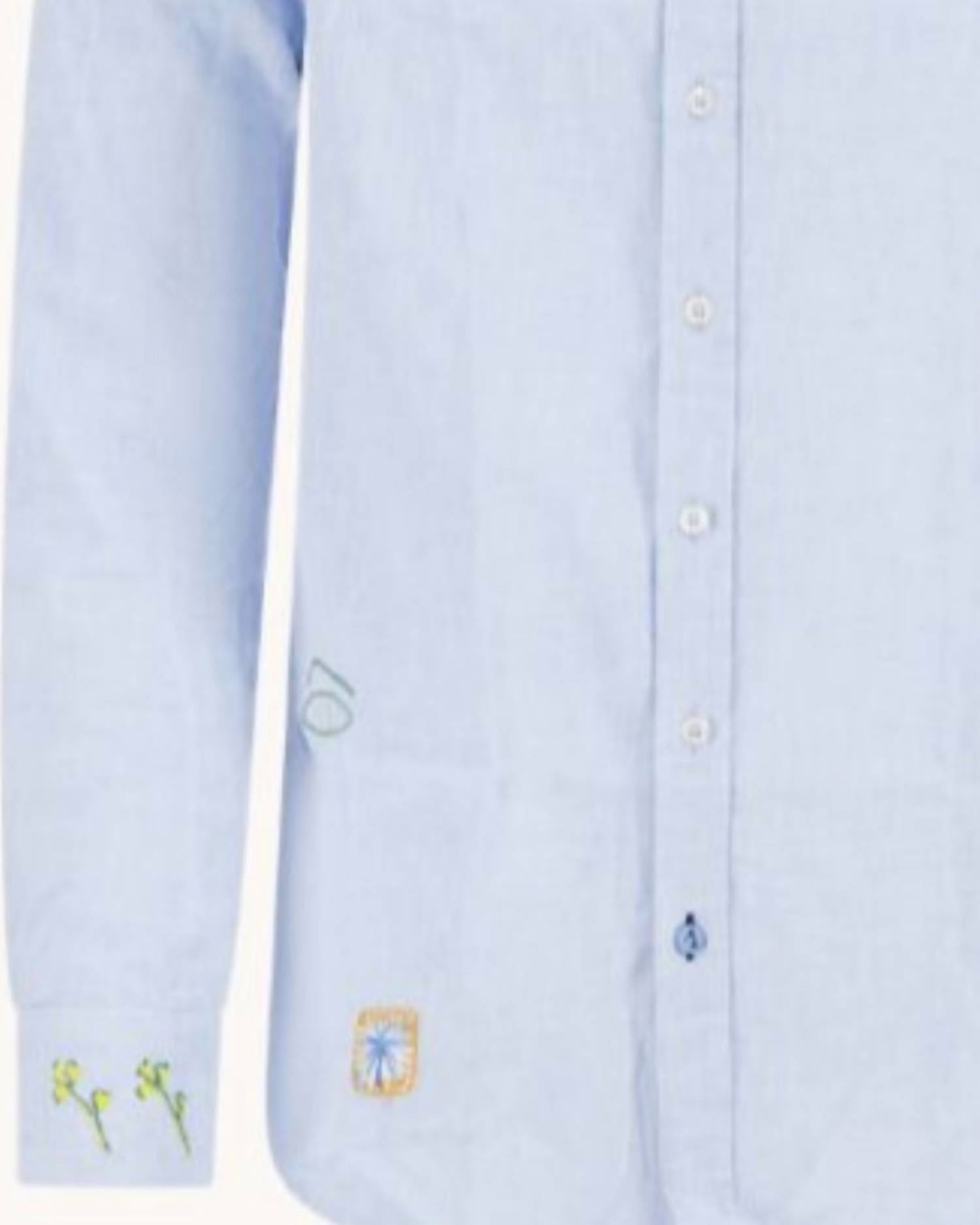 A Fish Named Fred - Embroidered Long Sleeve Shirt