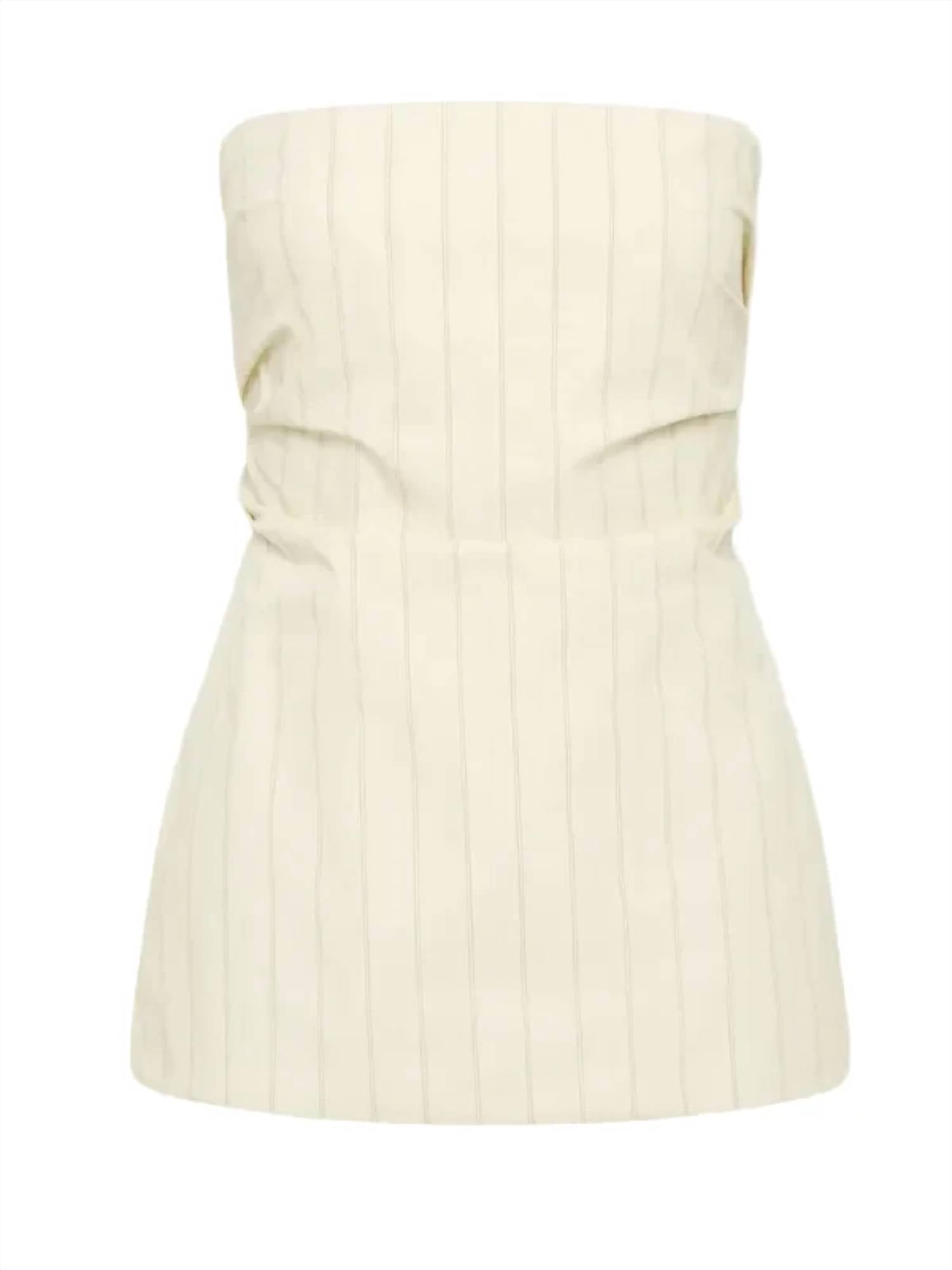 St. Agni - Women's Strapless Tie Back Top