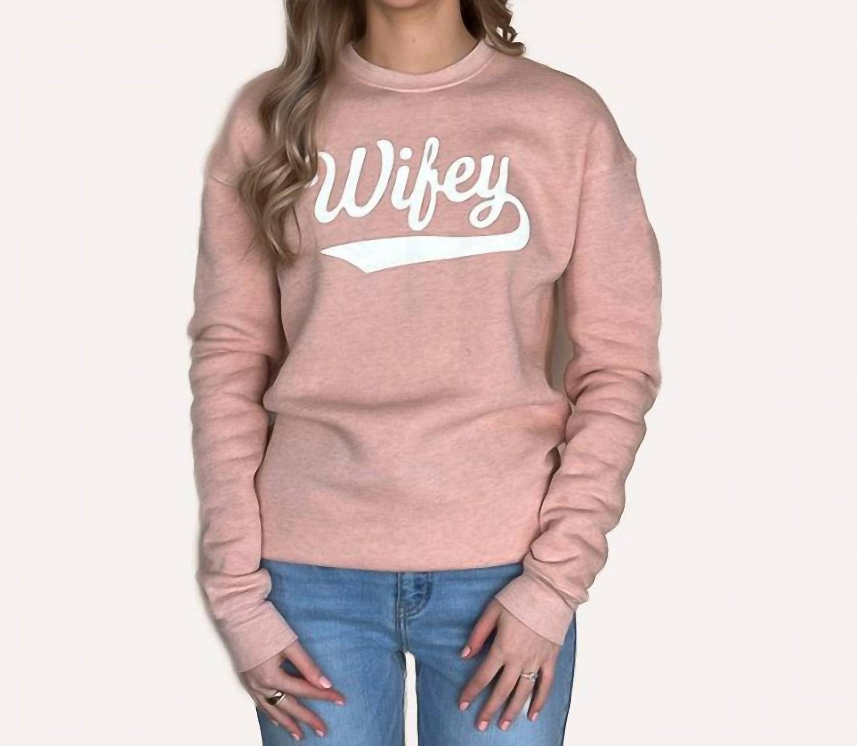 Oat Collective - Wifey Graphic Sweatshirt