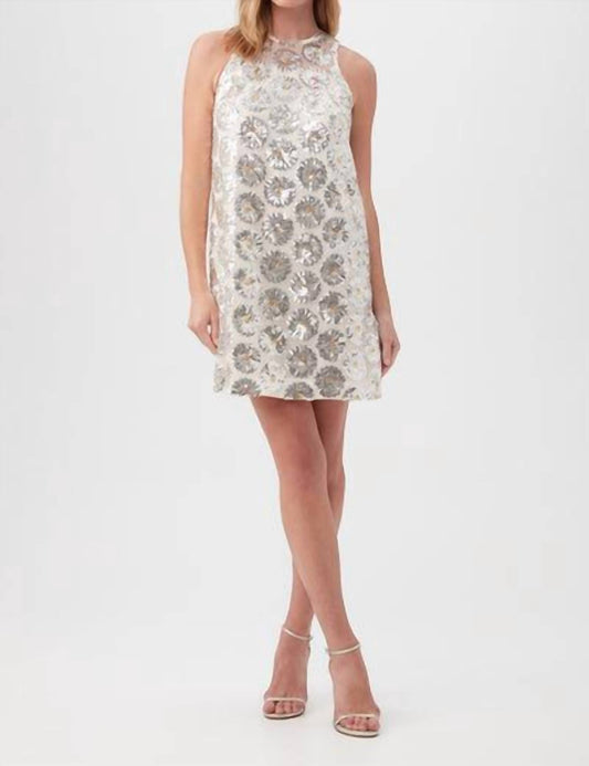 Trina Turk - Johana Desert Palms Daisy Sequin Mini Dress