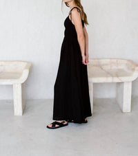 A.Ren - Novella Tie Maxi Linen Dress