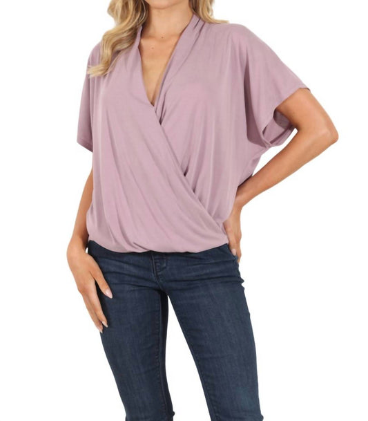 CUPRO SURPLICE TEE