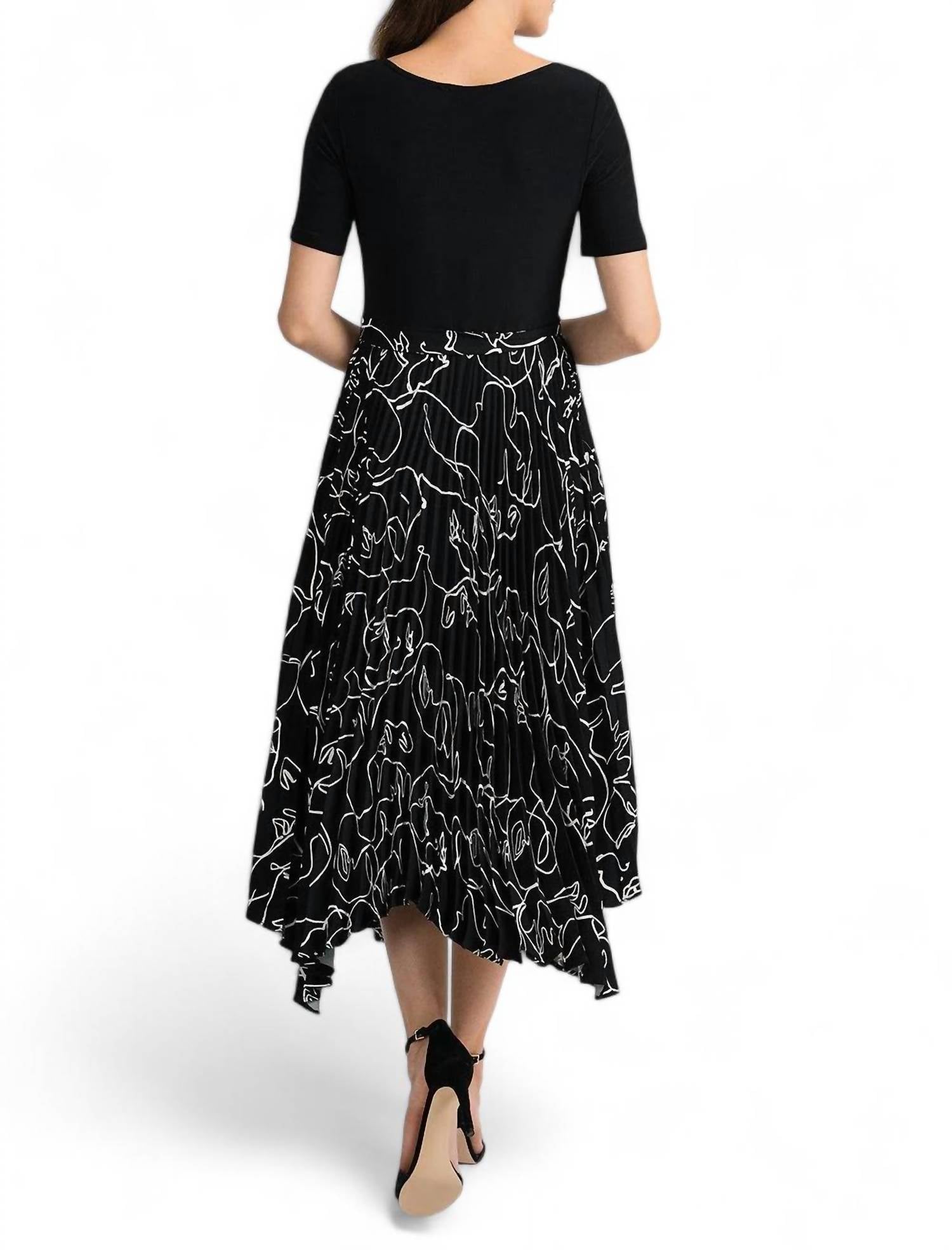 Joseph Ribkoff - PLEATED SKIRT DRESS