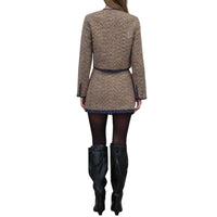 Raisonnel Tweed Skirt With Organza Detail in multi colored - women's skirt - detail view
