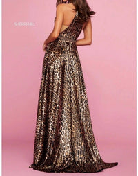 Sherri Hill - Satin Halter Gown