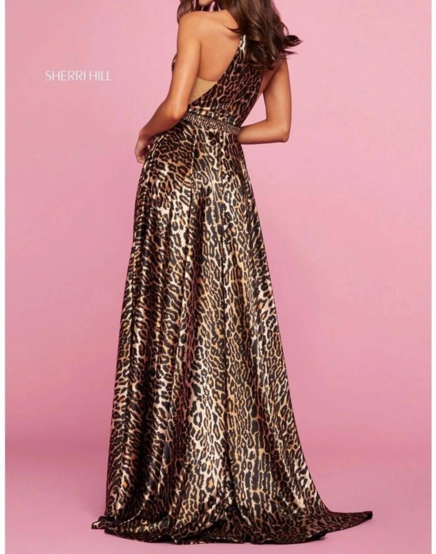 Sherri Hill - Satin Halter Gown