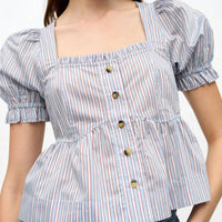 Ganni - Yarn Dyed Stripe Blouse