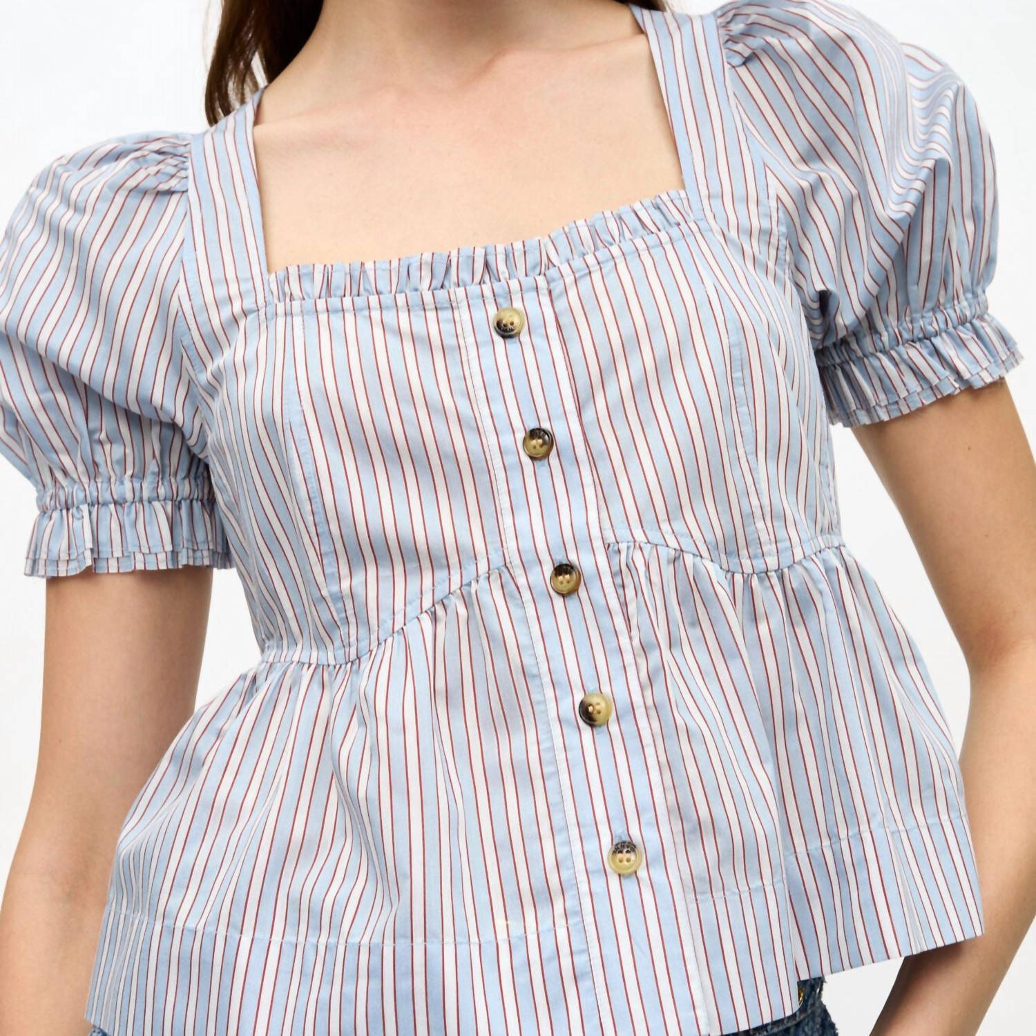 Ganni - Yarn Dyed Stripe Blouse