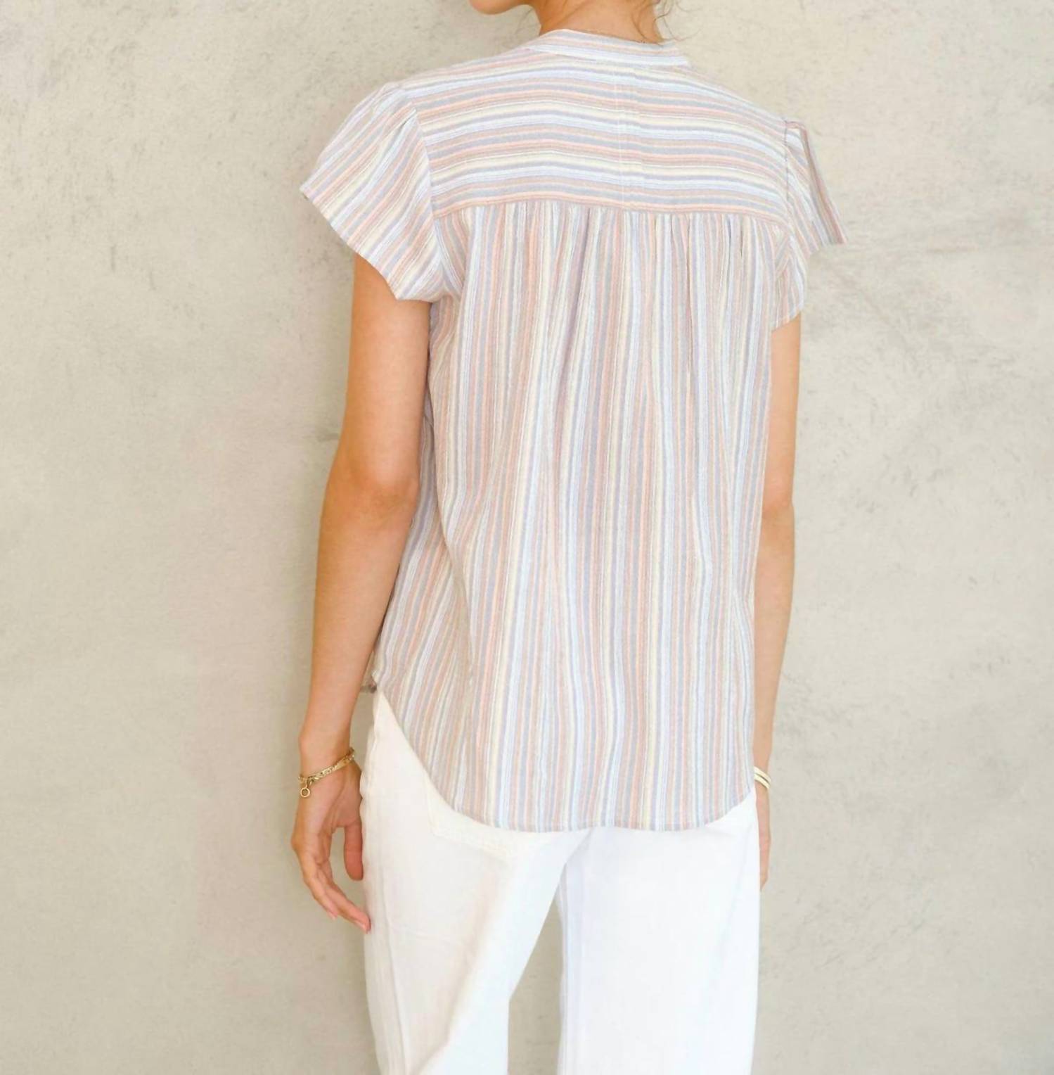 M.A.B.E. - Freya Capped Sleeve Top