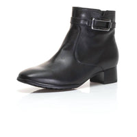 Ara Women's Georgia Graz Leather Ankle Boot in black - women's shoe - alternate view