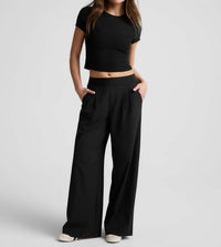 Beyond Yoga - Elasticated Wide Leg Pant
