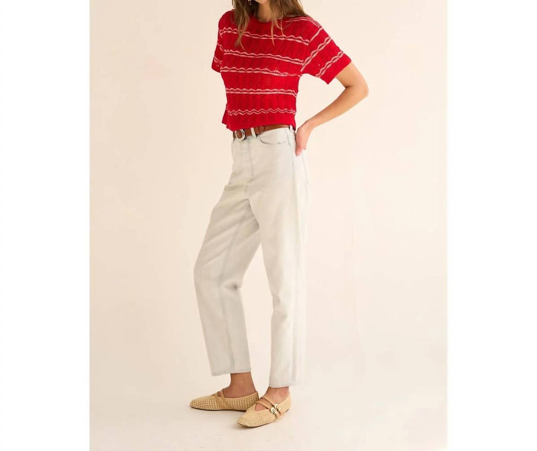 The Greii - Knit Short Sleeve Top