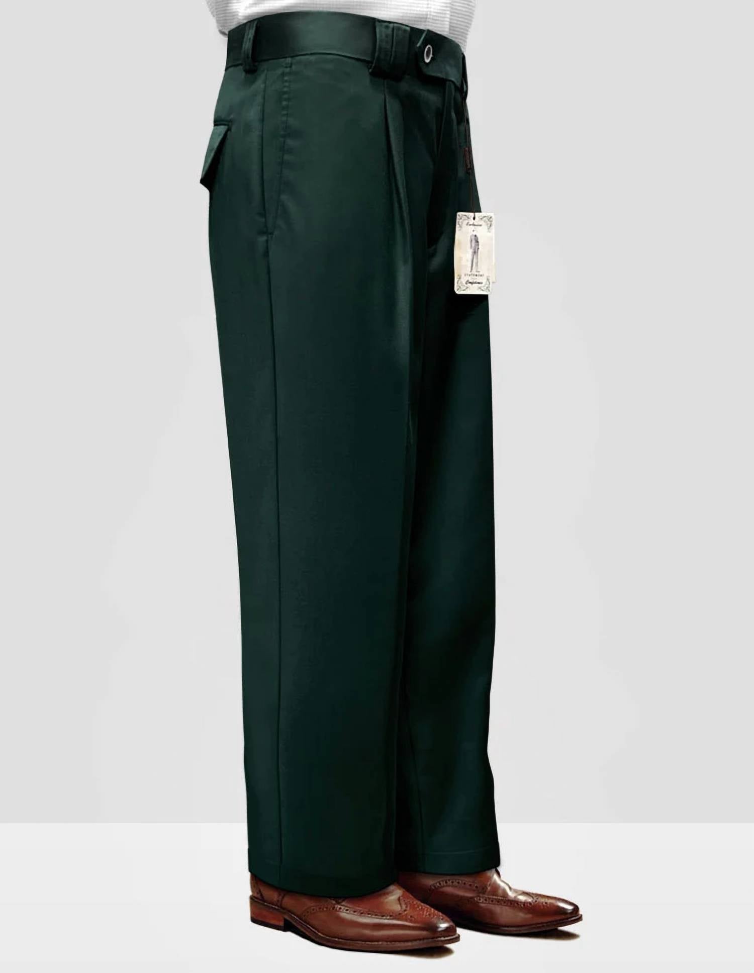 Statement Suits - Men’s Solid Color Wide Leg Dress Pants