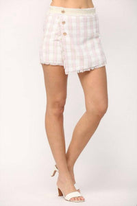 Fate - Tweed Checkered Skort