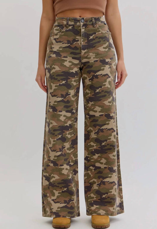 Cello - High Rise Wide Leg Denim Jeans