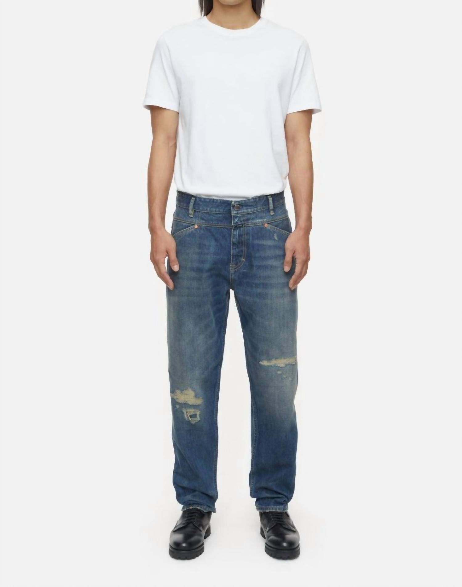 CLOSED X-lent Tapered Relaxed Jeans in mid blue - men's jeans