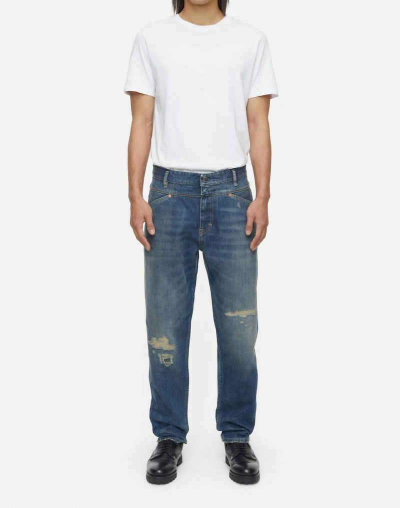 CLOSED X-lent Tapered Relaxed Jeans in mid blue - men's jeans