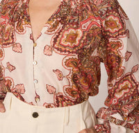 Cleobella - ALICIA FOULARD PAISLEY PRINT BLOUSE