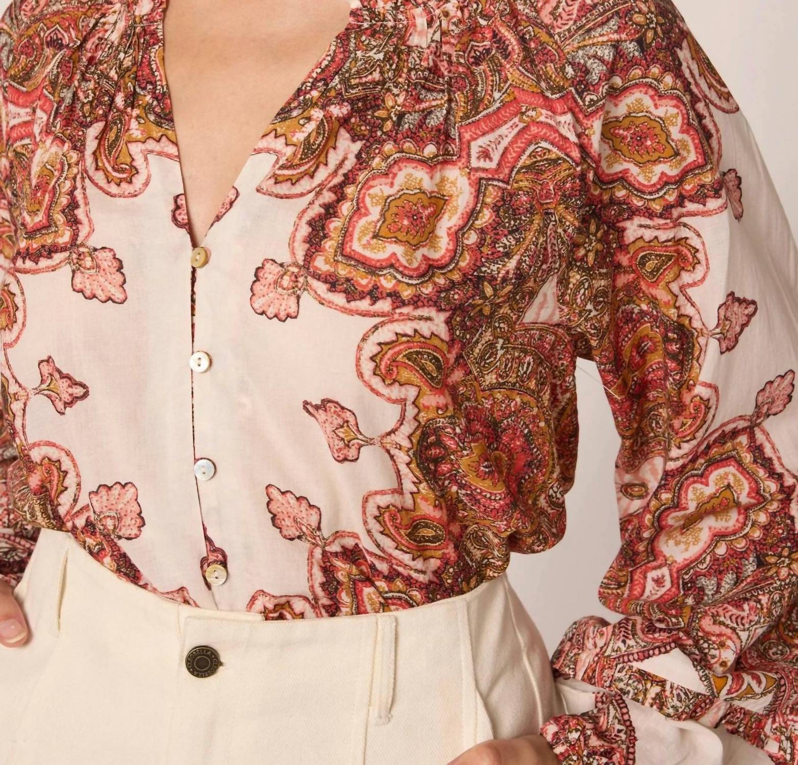 Cleobella - ALICIA FOULARD PAISLEY PRINT BLOUSE