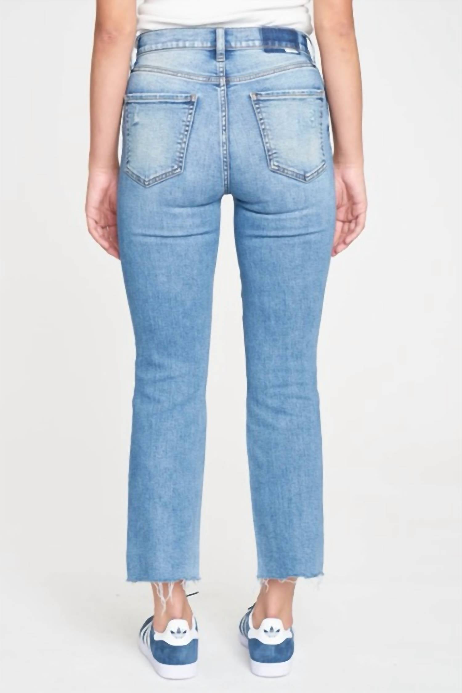 Daze - Shy Girl High Rise Crop Flare Jeans