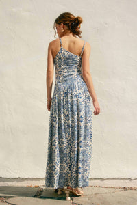 Dress Forum - Summer Capri Drop Waist Ruched Maxi Dress