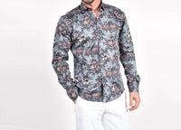Eight X - Oxblood Button Down Shirt