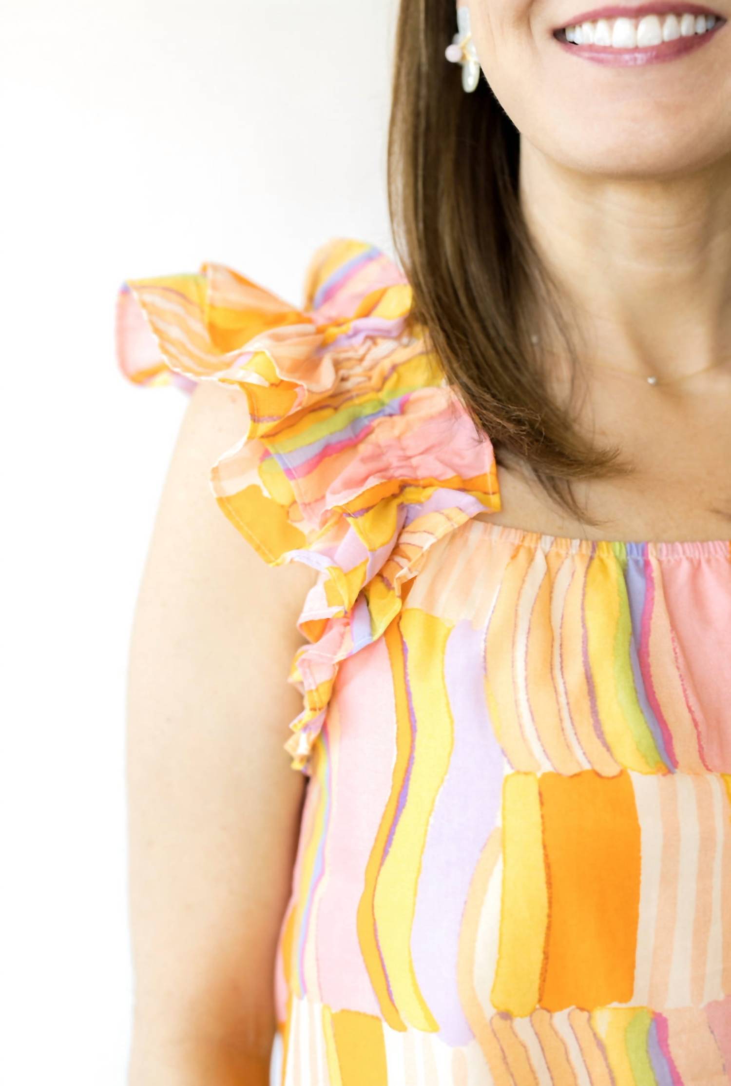 Fate - Celine Ruffle Shoulder Top