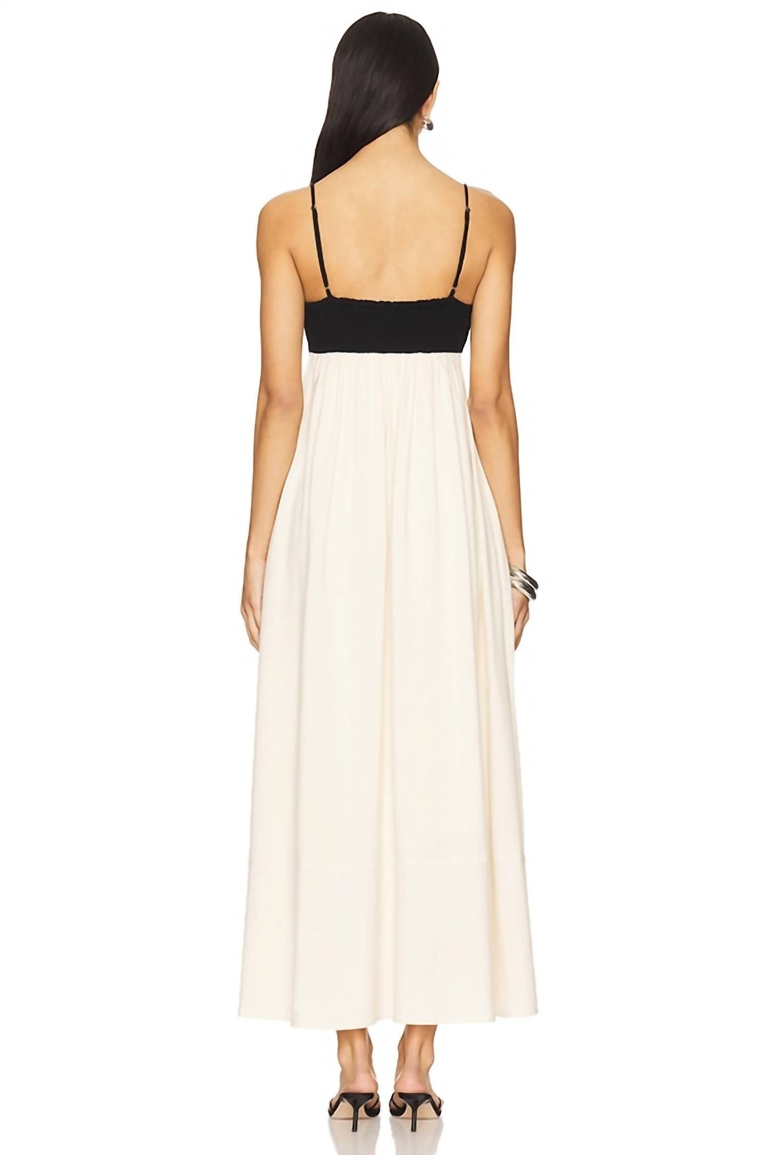 NIA Clove Dress in ecru - women's dress - alternate view