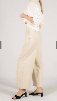 Before You - Linen Blend Wide Leg Pants