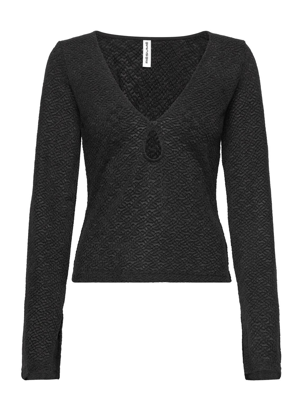 Résumé - Women's Viennars Knit Keyhole Neck Blouse