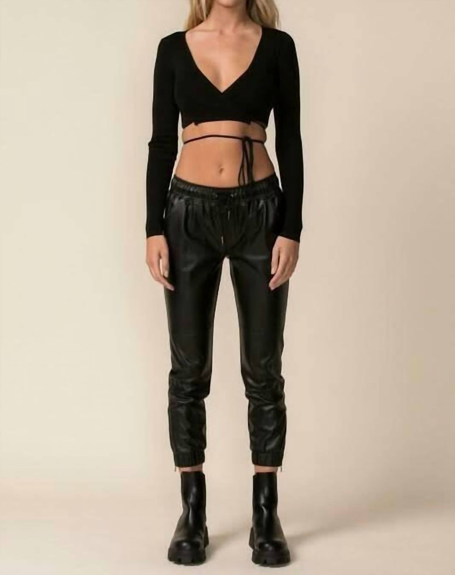 Sky To Moon - Strappy Long Sleeve Top